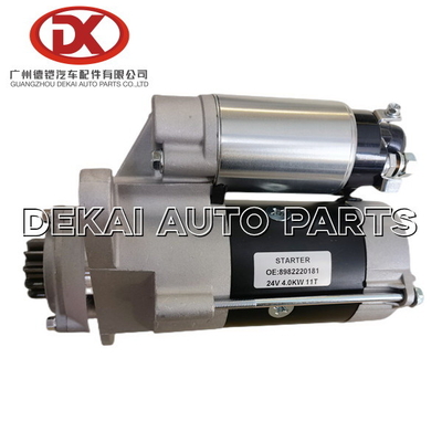 8982220181 8983410980 ISUZUの電気部品24V 4.0kwの始動機ISUZU NPR NKR 4HF1 8 98222018 1